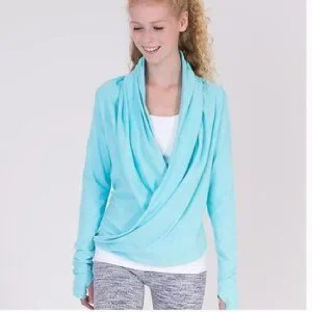 Ivivva by Lululemon Four Count Shrug Aqua Girls Size 10 - (See Condition Notes) - Picture 12 of 12